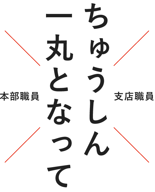 ちゅうしん一丸となって 本部職員×支店職員