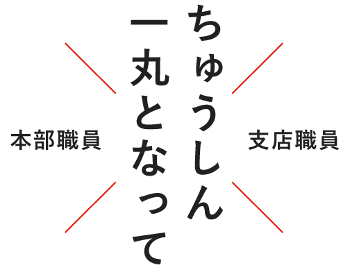ちゅうしん一丸となって 本部職員×支店職員